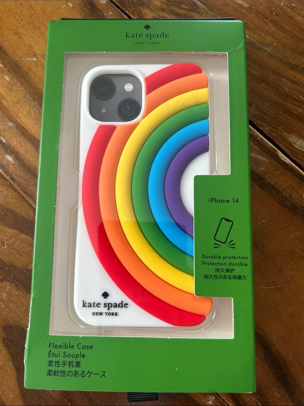 Kate Spade rainbow soft iPhone 14 Case
